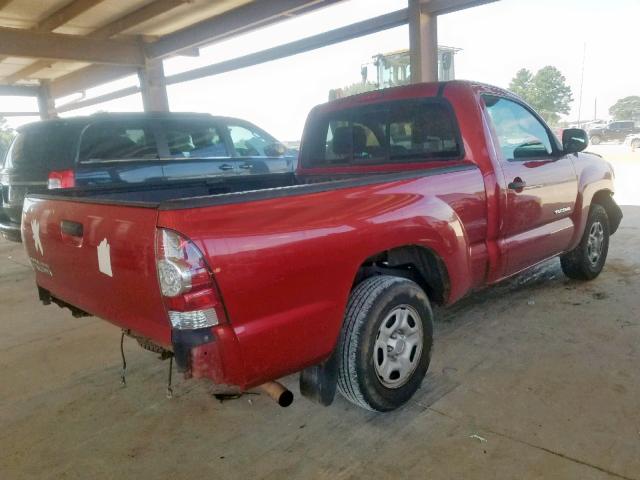 5TENX22N99Z637228 - 2009 TOYOTA TACOMA RED photo 4