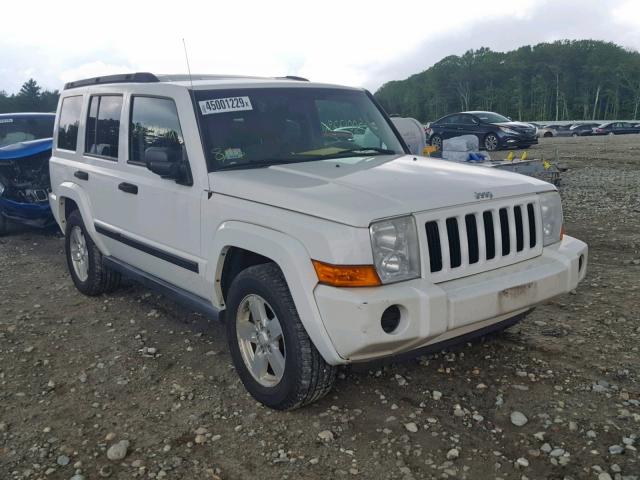 1J8HG48K56C342734 - 2006 JEEP COMMANDER WHITE photo 1