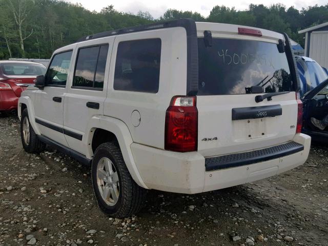 1J8HG48K56C342734 - 2006 JEEP COMMANDER WHITE photo 3