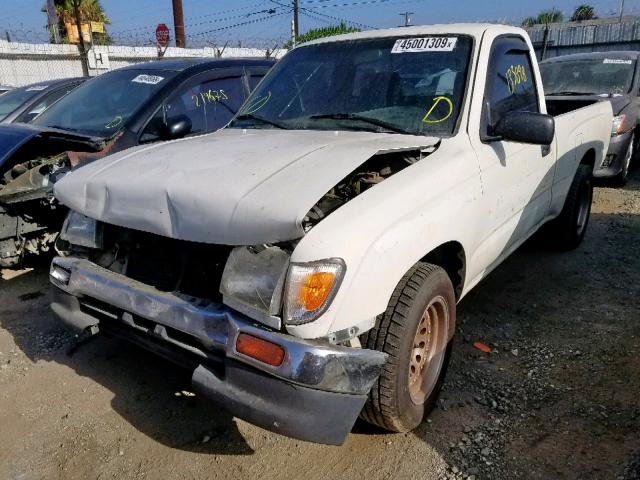 4TANL42N0VZ295788 - 1997 TOYOTA TACOMA WHITE photo 2