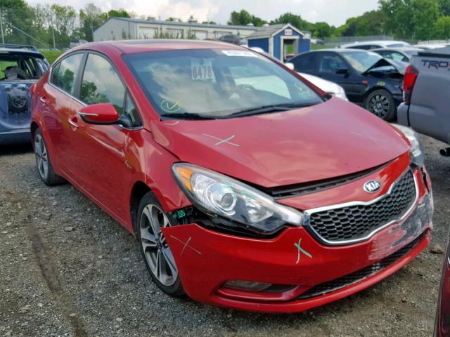 KNAFZ4A8XE5070981 - 2014 KIA FORTE EX RED photo 1