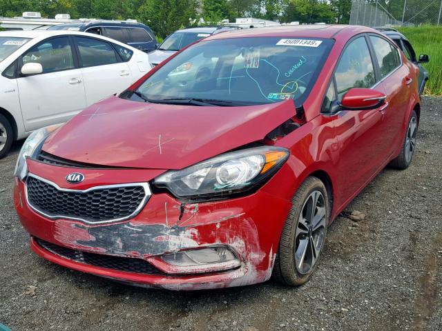 KNAFZ4A8XE5070981 - 2014 KIA FORTE EX RED photo 2