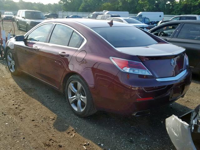 19UUA9F53DA000503 - 2013 ACURA TL TECH BURGUNDY photo 3