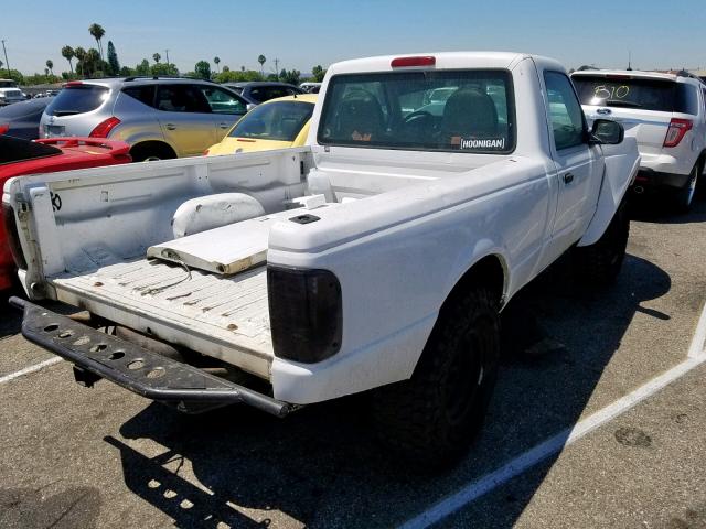 1FTYR10C0YTB38818 - 2000 FORD RANGER WHITE photo 4