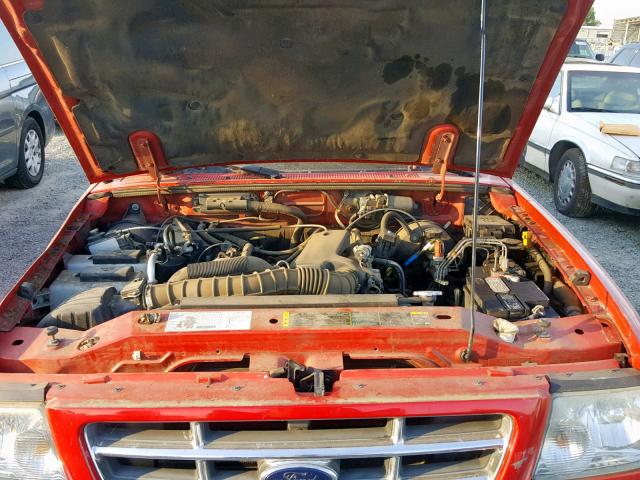 1FTYR44V03PA50513 - 2003 FORD RANGER SUP RED photo 7