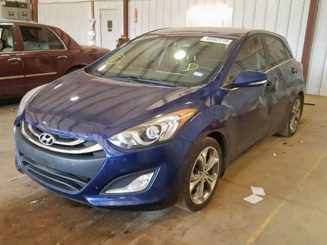 KMHD35LE0DU033071 - 2013 HYUNDAI ELANTRA GT BLUE photo 2