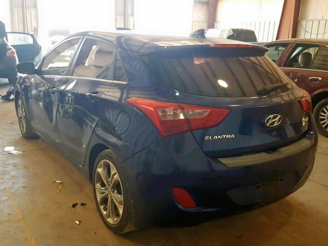 KMHD35LE0DU033071 - 2013 HYUNDAI ELANTRA GT BLUE photo 3