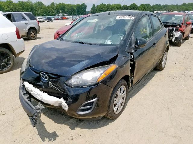 JM1DE1KY7C0145259 - 2012 MAZDA MAZDA2 BLACK photo 2