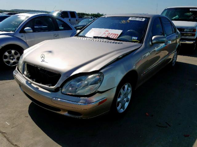 WDBNG70J02A235075 - 2002 MERCEDES-BENZ S 430 GOLD photo 2