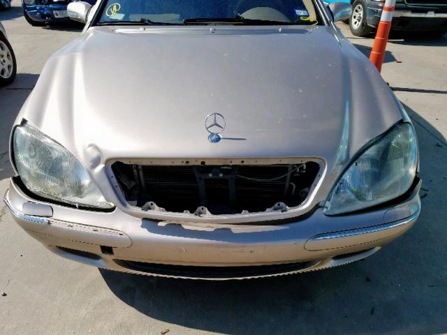 WDBNG70J02A235075 - 2002 MERCEDES-BENZ S 430 GOLD photo 7