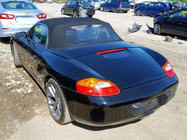 WP0CA29842U621543 - 2002 PORSCHE BOXSTER BLACK photo 3