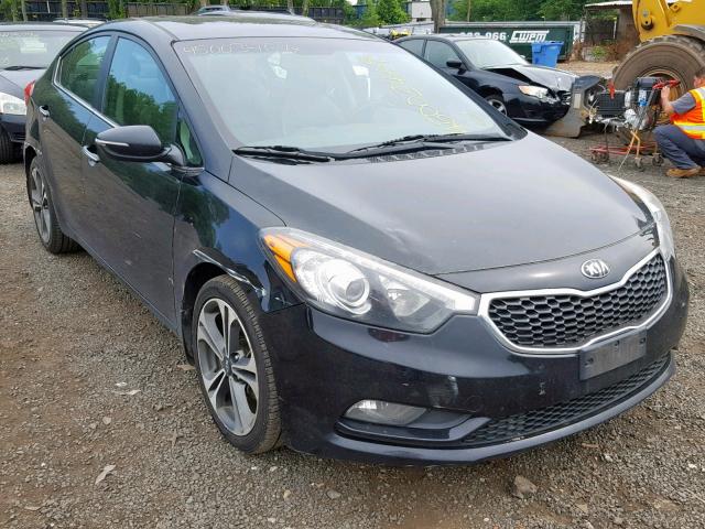 KNAFZ4A89E5094382 - 2014 KIA FORTE EX BLACK photo 1