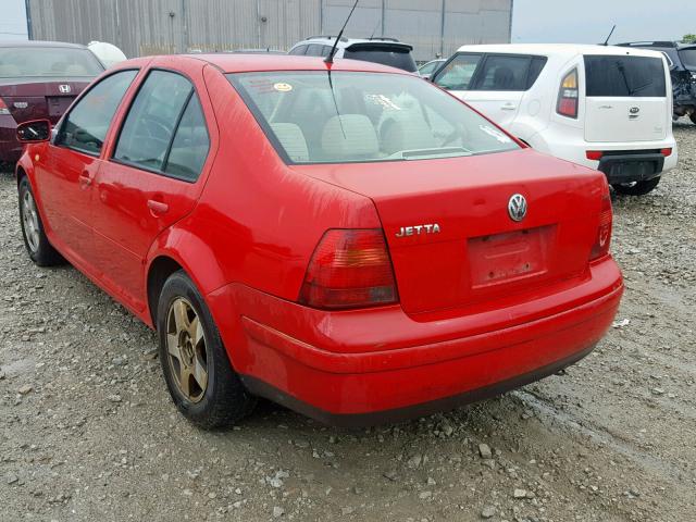 3VWSA29M0YM060261 - 2000 VOLKSWAGEN JETTA GLS RED photo 3