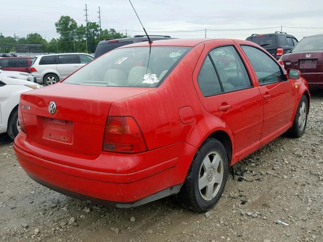 3VWSA29M0YM060261 - 2000 VOLKSWAGEN JETTA GLS RED photo 4