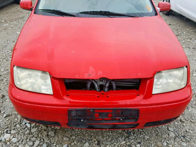 3VWSA29M0YM060261 - 2000 VOLKSWAGEN JETTA GLS RED photo 7