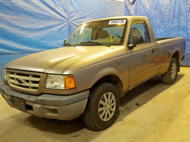 1FTYR10D53PB87605 - 2003 FORD RANGER BEIGE photo 2