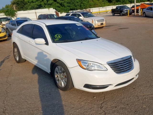 1C3CCBAB8EN123978 - 2014 CHRYSLER 200 LX WHITE photo 1