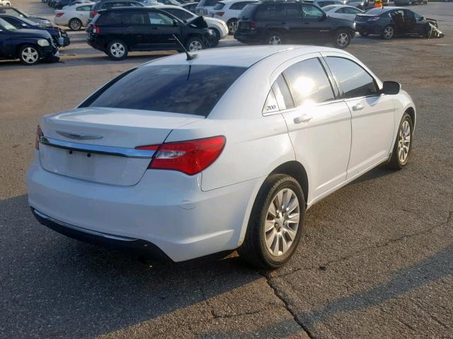 1C3CCBAB8EN123978 - 2014 CHRYSLER 200 LX WHITE photo 4