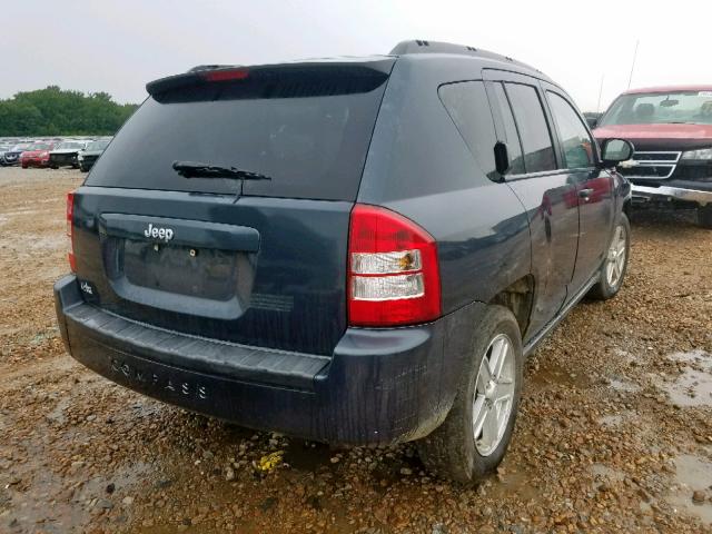 1J8FT47W97D213950 - 2007 JEEP COMPASS BLUE photo 4