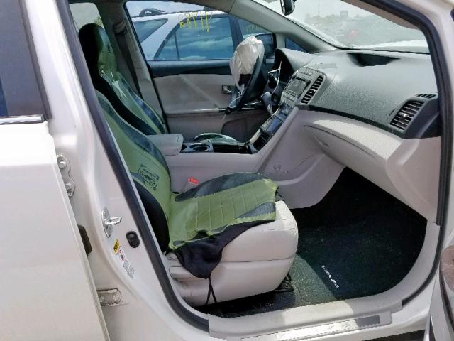 4T3ZA3BB2AU029646 - 2010 TOYOTA VENZA WHITE photo 5