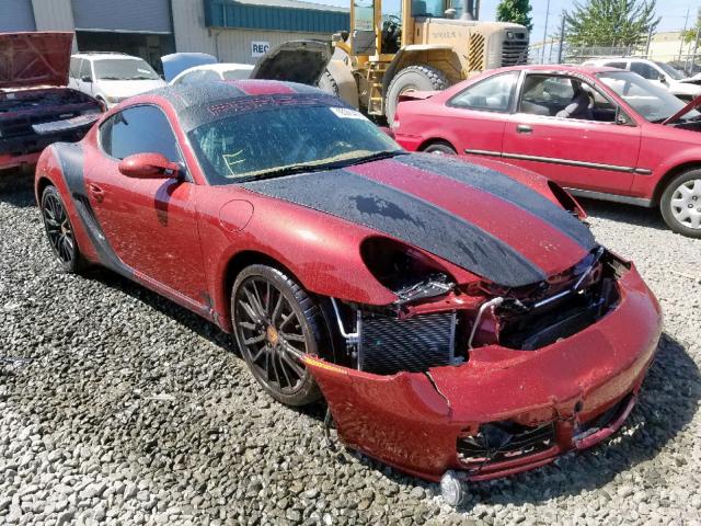 WP0AB29888U782068 - 2008 PORSCHE CAYMAN S MAROON photo 1