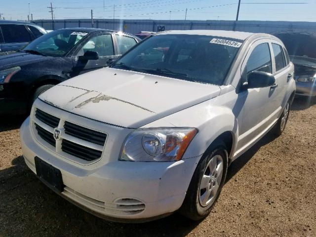 1B3HB28BX8D503670 - 2008 DODGE CALIBER WHITE photo 2