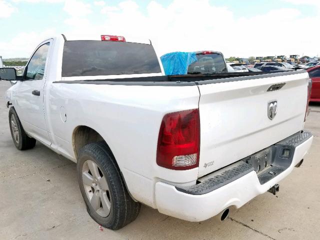 3C6JD6AT7CG239671 - 2012 DODGE RAM 1500 S WHITE photo 3