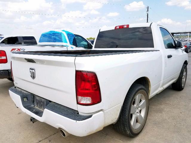 3C6JD6AT7CG239671 - 2012 DODGE RAM 1500 S WHITE photo 4