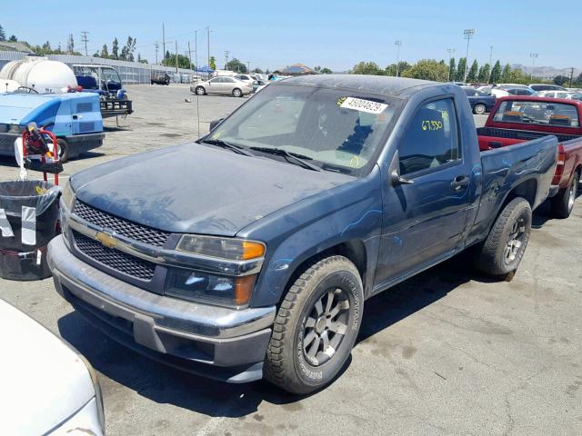 1GCCS146968290521 - 2006 CHEVROLET COLORADO BLUE photo 2