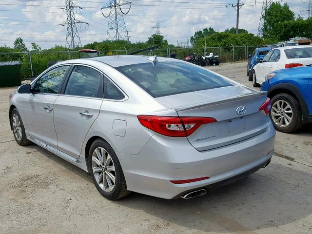 5NPE34AF6HH577492 - 2017 HYUNDAI SONATA SPO SILVER photo 3