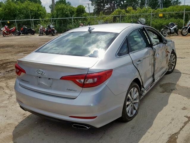 5NPE34AF6HH577492 - 2017 HYUNDAI SONATA SPO SILVER photo 4