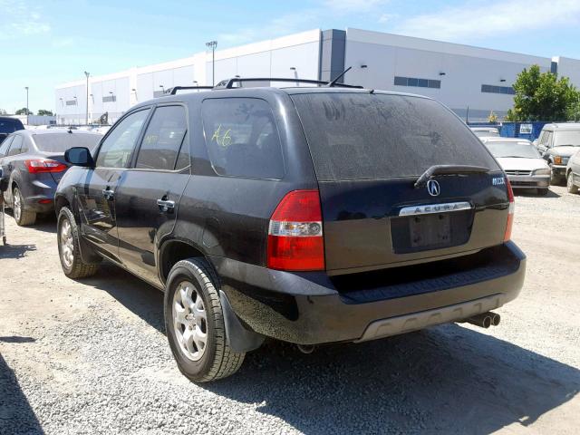 2HNYD18601H522592 - 2001 ACURA MDX TOURIN BLACK photo 3