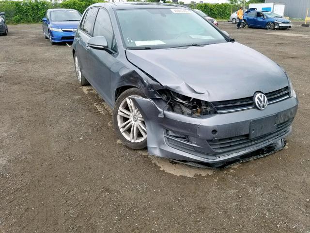 3VWRA7AUXFM017552 - 2015 VOLKSWAGEN GOLF TDI GRAY photo 1