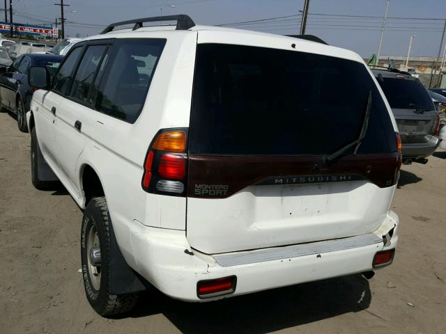 JA4LS21H73J003400 - 2003 MITSUBISHI MONTERO SP WHITE photo 3