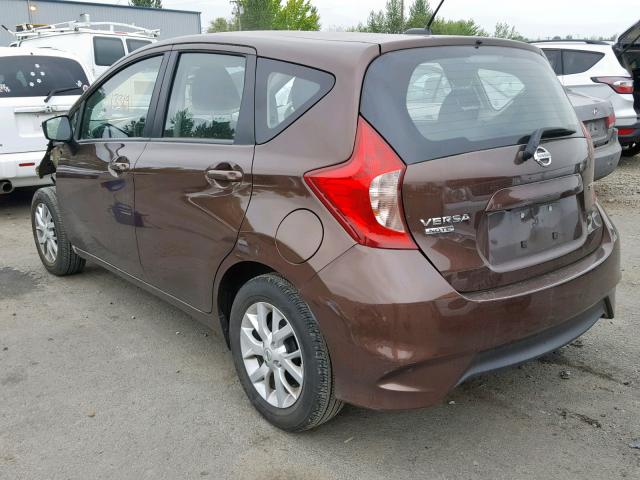 3N1CE2CP9HL378645 - 2017 NISSAN VERSA NOTE BROWN photo 3