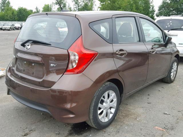 3N1CE2CP9HL378645 - 2017 NISSAN VERSA NOTE BROWN photo 4