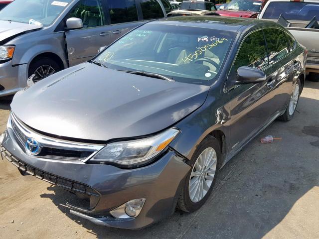 4T1BD1EBXDU001891 - 2013 TOYOTA AVALON HYB GRAY photo 2