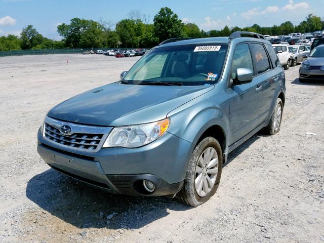 JF2SHBEC8BH779153 - 2011 SUBARU FORESTER L BLUE photo 2