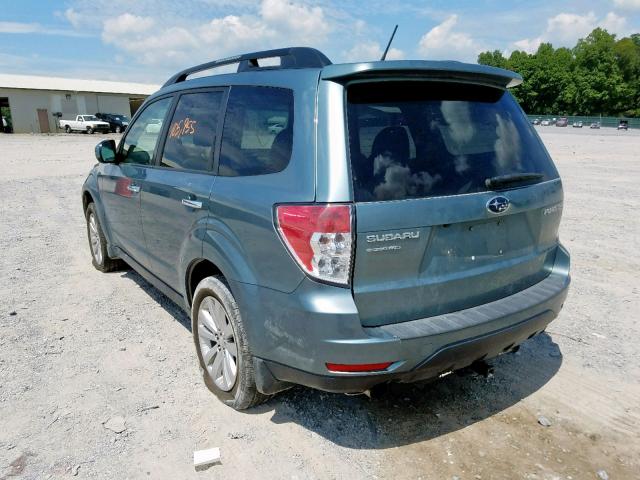 JF2SHBEC8BH779153 - 2011 SUBARU FORESTER L BLUE photo 3