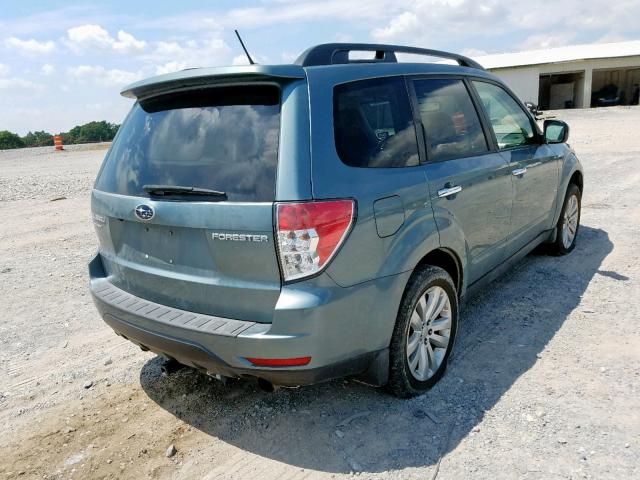 JF2SHBEC8BH779153 - 2011 SUBARU FORESTER L BLUE photo 4