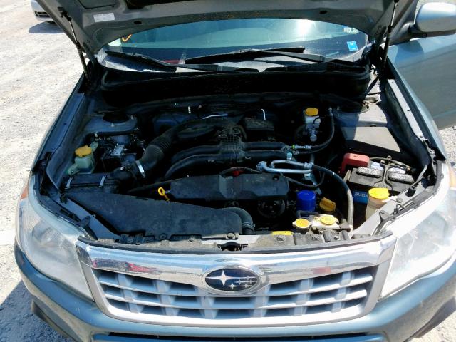 JF2SHBEC8BH779153 - 2011 SUBARU FORESTER L BLUE photo 7