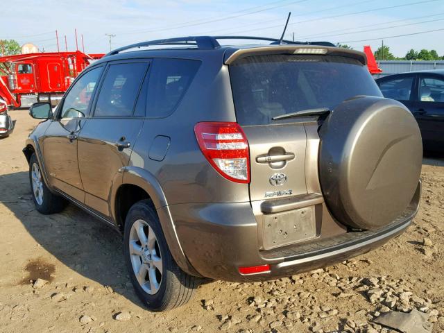 2T3DF4DV6BW123023 - 2011 TOYOTA RAV4 LIMIT GRAY photo 3