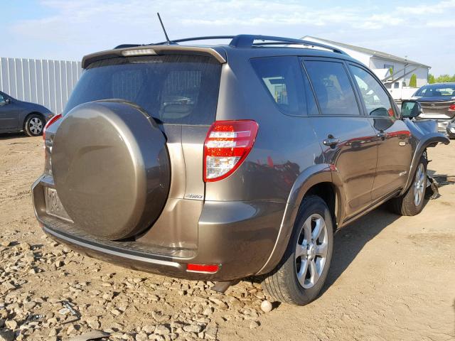 2T3DF4DV6BW123023 - 2011 TOYOTA RAV4 LIMIT GRAY photo 4