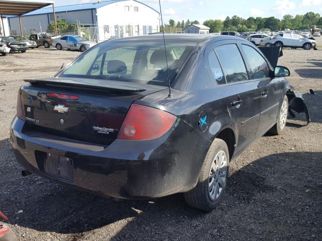 1G1AT58H197104075 - 2009 CHEVROLET COBALT LT BLACK photo 4