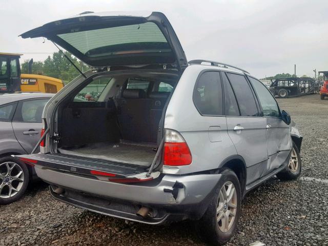 5UXFA13536LY48027 - 2006 BMW X5 3.0I SILVER photo 4