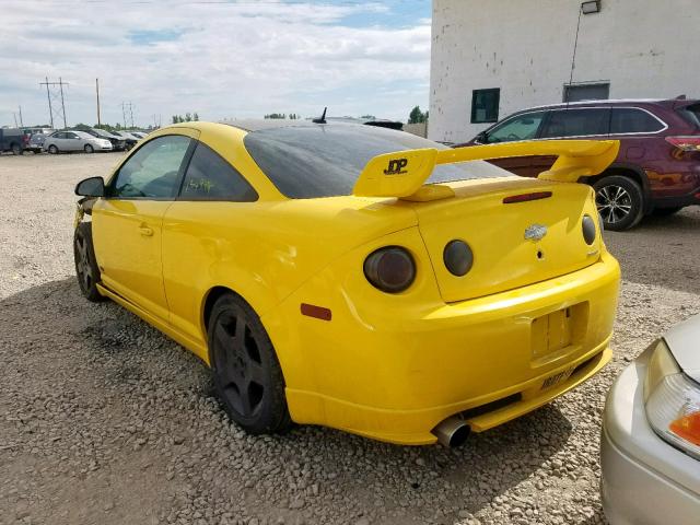 1G1AP14P867613120 - 2006 CHEVROLET COBALT SS YELLOW photo 3