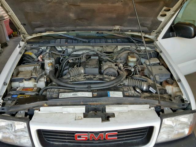 1GTCS14551K111393 - 2001 GMC SONOMA WHITE photo 7