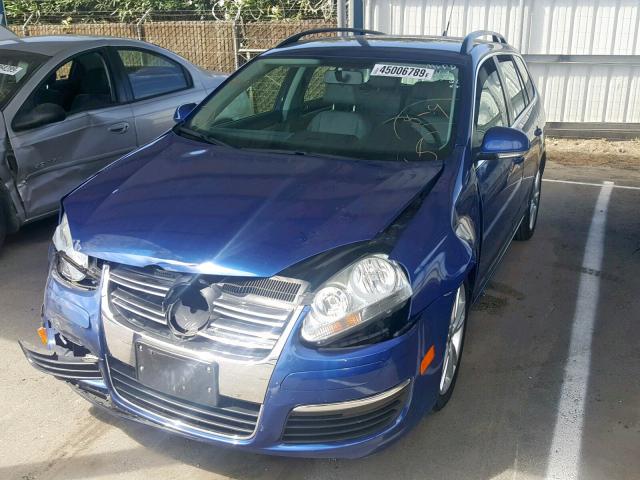 3VWPL81K79M272816 - 2009 VOLKSWAGEN JETTA TDI BLUE photo 2