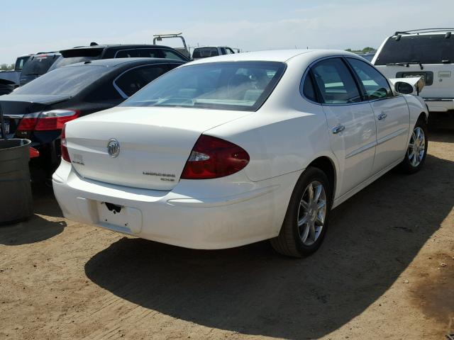 2G4WE537551295721 - 2005 BUICK LACROSSE C WHITE photo 4