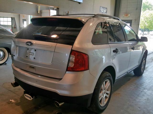 2FMDK3GC6CBA52325 - 2012 FORD EDGE SE SILVER photo 4